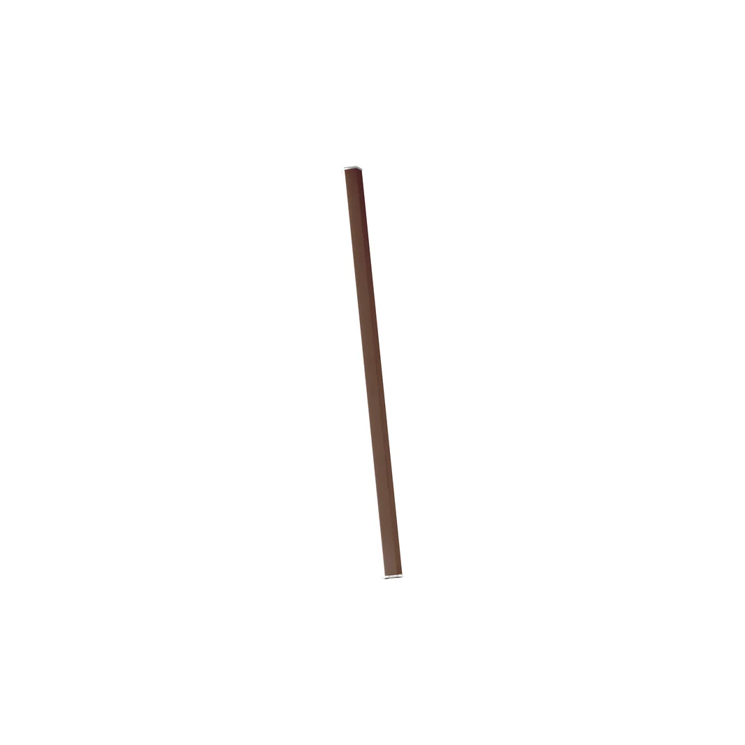 Ołówek - moduł świetlny zasilany bateriami Zafferano, średni, przenośny i ładowalny, IP65, ściemniacz dotykowy, wysokość 98 cm, Corten