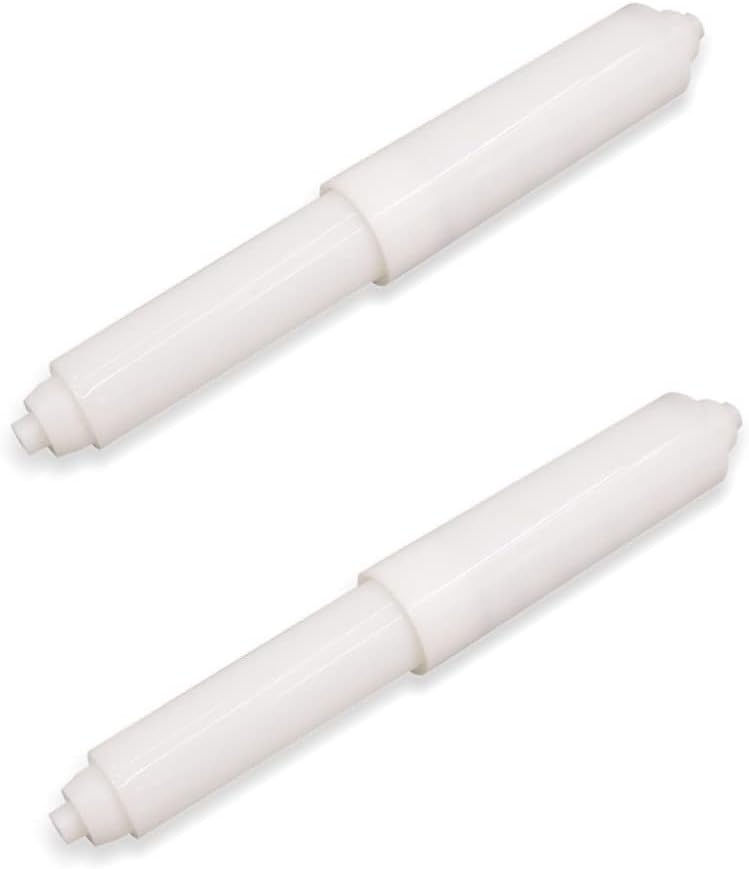 2 sztuki Plastikowych Uchwytów na Papier Toaletowy, Podpórki do Papieru Toaletowego, Uchwyt na Papier Toaletowy, Obciążony Sprężyną