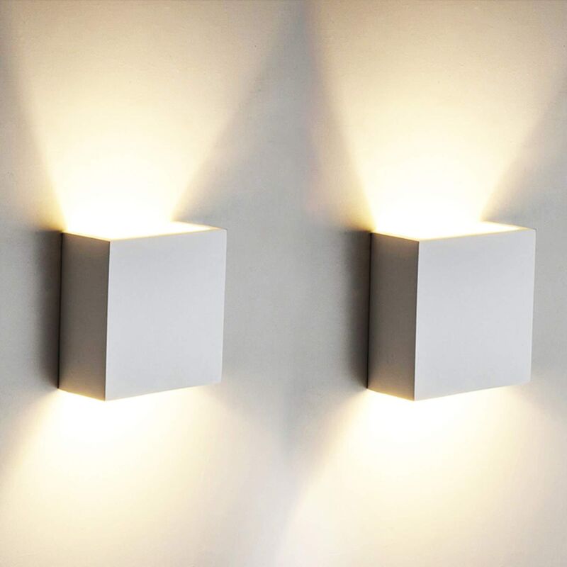 Kinkiet LED 6 W – nowoczesny aluminiowy – ciepła biel 3000 K – powłoka antyodblaskowa – do użytku wewnątrz pomieszczeń, w salonach, sypialniach, łazi