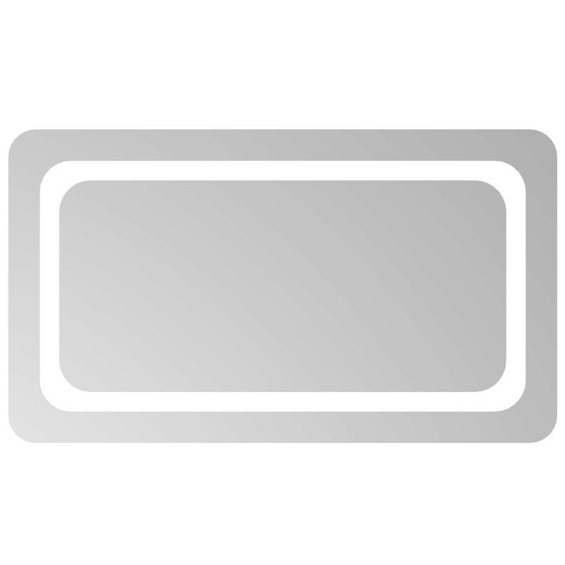 Lustro Łazienkowe LED 70x40 cm Przezroczyste ze Szkła Hartowanego