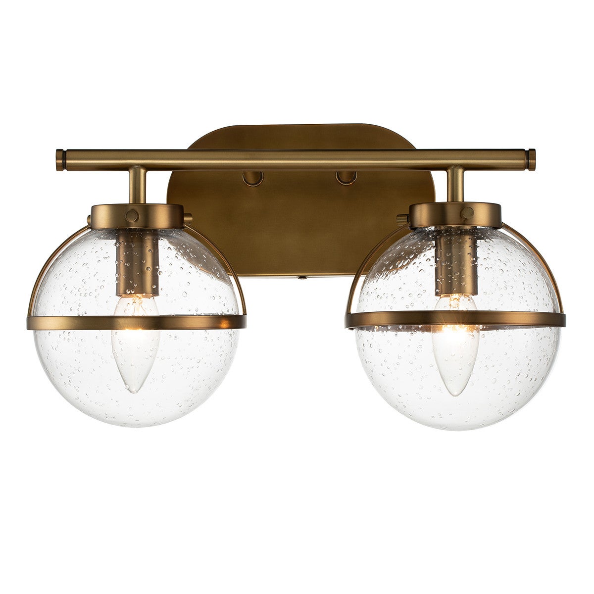 Kinkiet łazienkowy Hollis stary mosiądz 2xE14x40W metal wym:23x38,1x19,3cm IP44 Hinkley