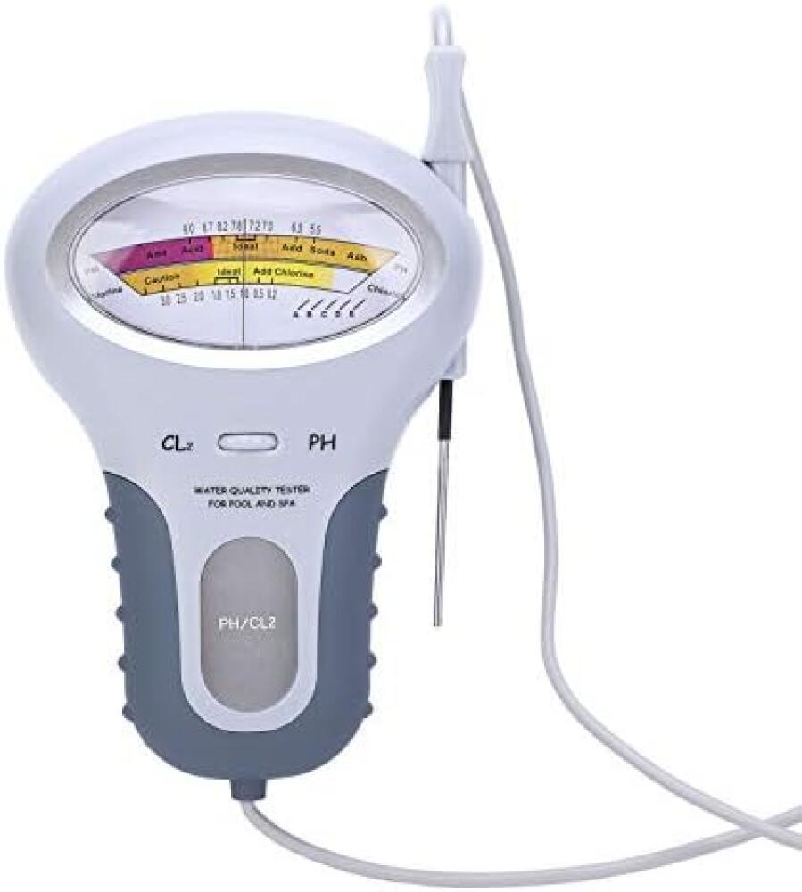 Tester chloru i pH PC-102B CL2 z sondą, tester jakości wody do basenów rodzinnych lub spa