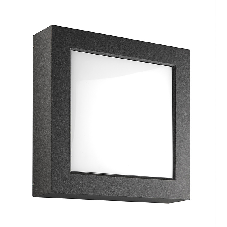 ENTER – Lampa ścienna/sufitowa LED 23 W, antracyt, 4000 K, IP65 – kwadratowe oświetlenie zewnętrzne o wysokiej odporności na warunki atmosferyczne