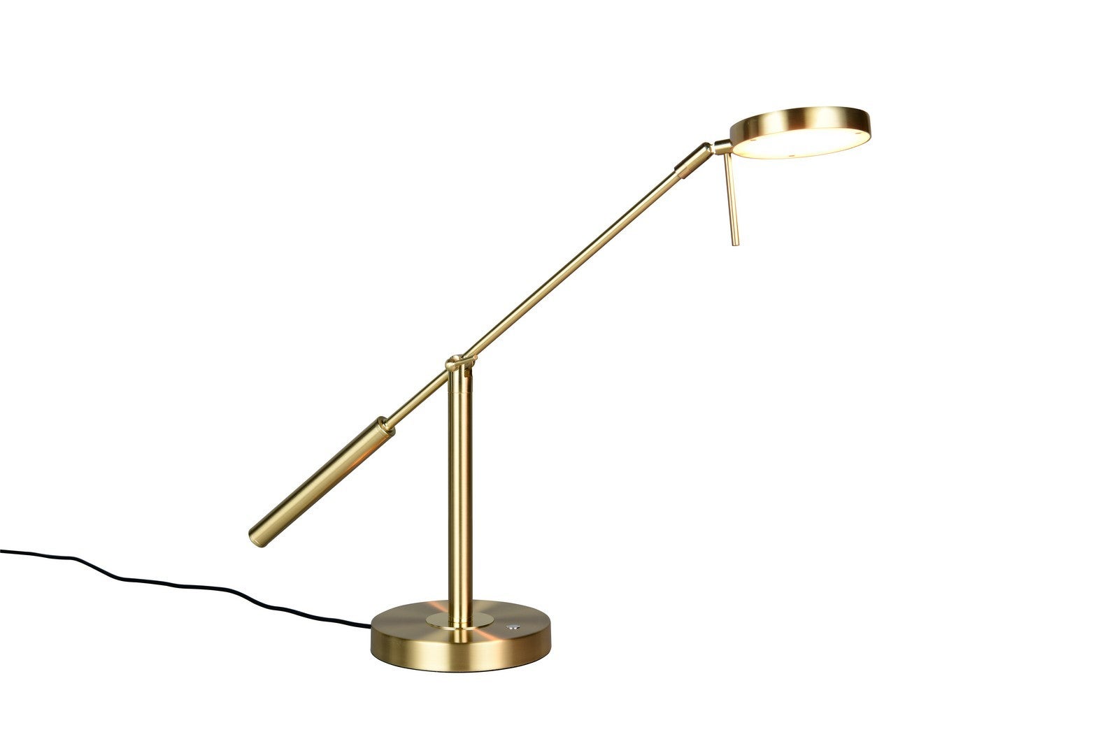Lampa stołowa LED MONZA mosiądz matowy 12W zmienna (ciepła / neutralna) 1400lm metal wym:52x16x69cm IP20 Trio