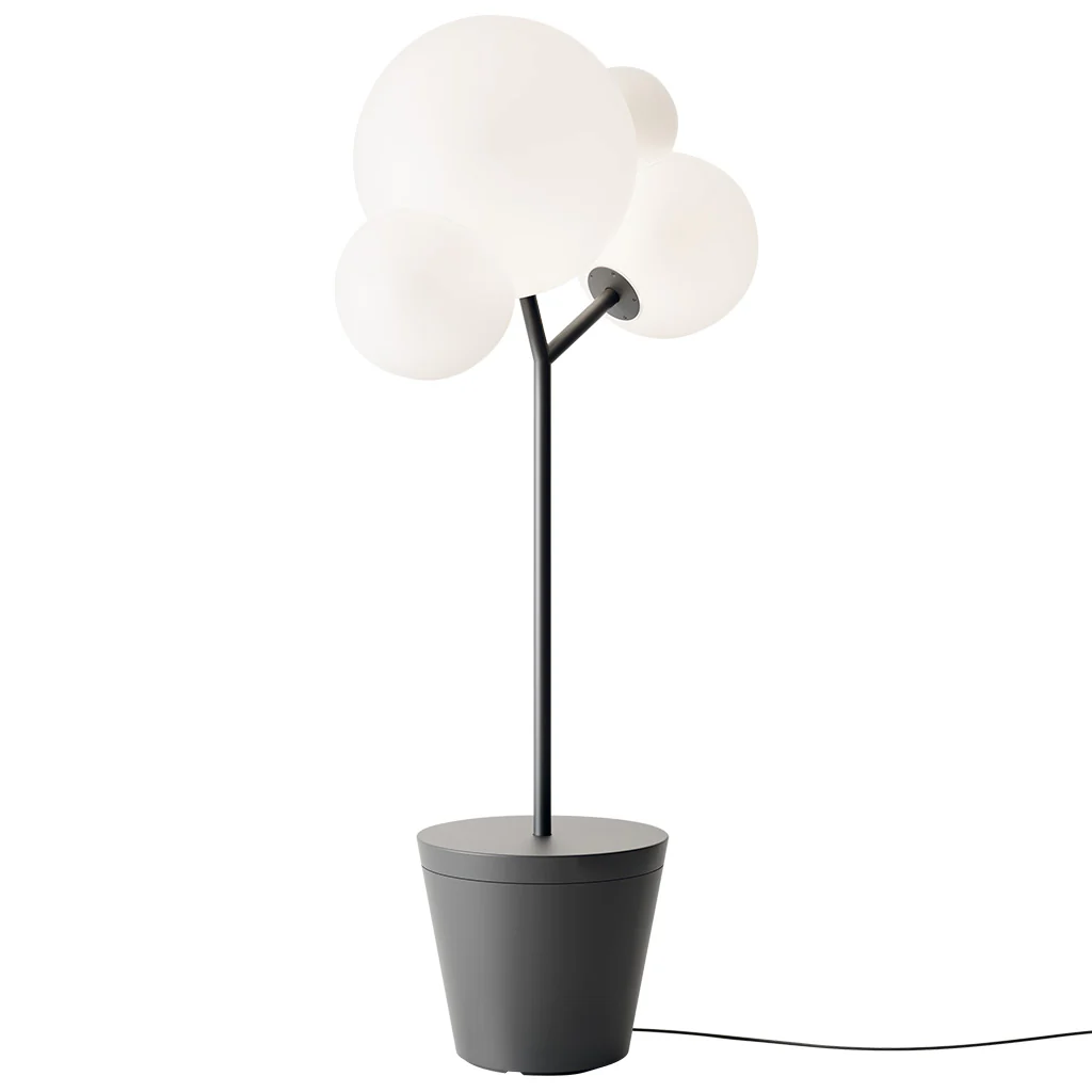 Zafferano - Lampa podłogowa Tree of Light do użytku wewnątrz i na zewnątrz, czarna - Lampa podłogowa LED E27 - Regulowana podstawa