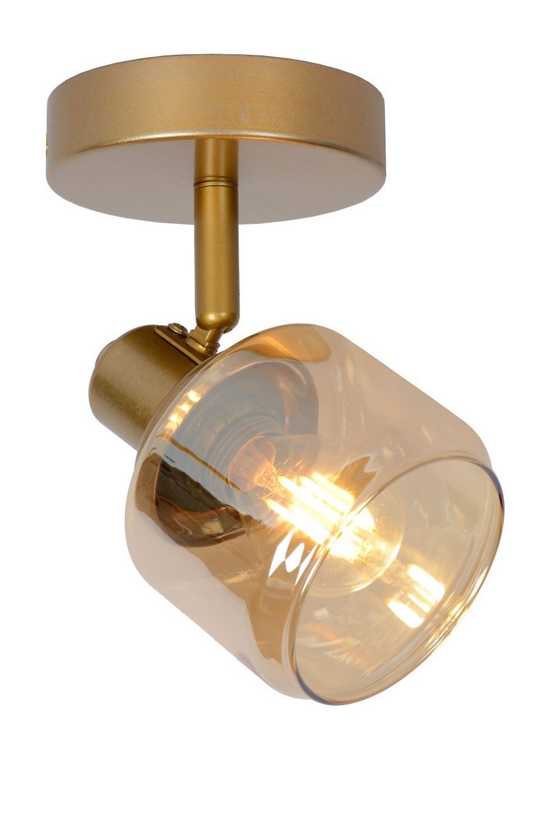 Lampa sufitowa BJORN złoto-odcienie złota 1xE14x40W szkło wym:15x10x15cm IP20 Lucide