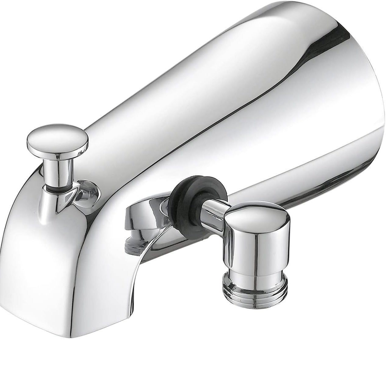 Bateria wannowa metalowa z przełącznikiem, kompatybilna z prysznicem ręcznym, srebrna