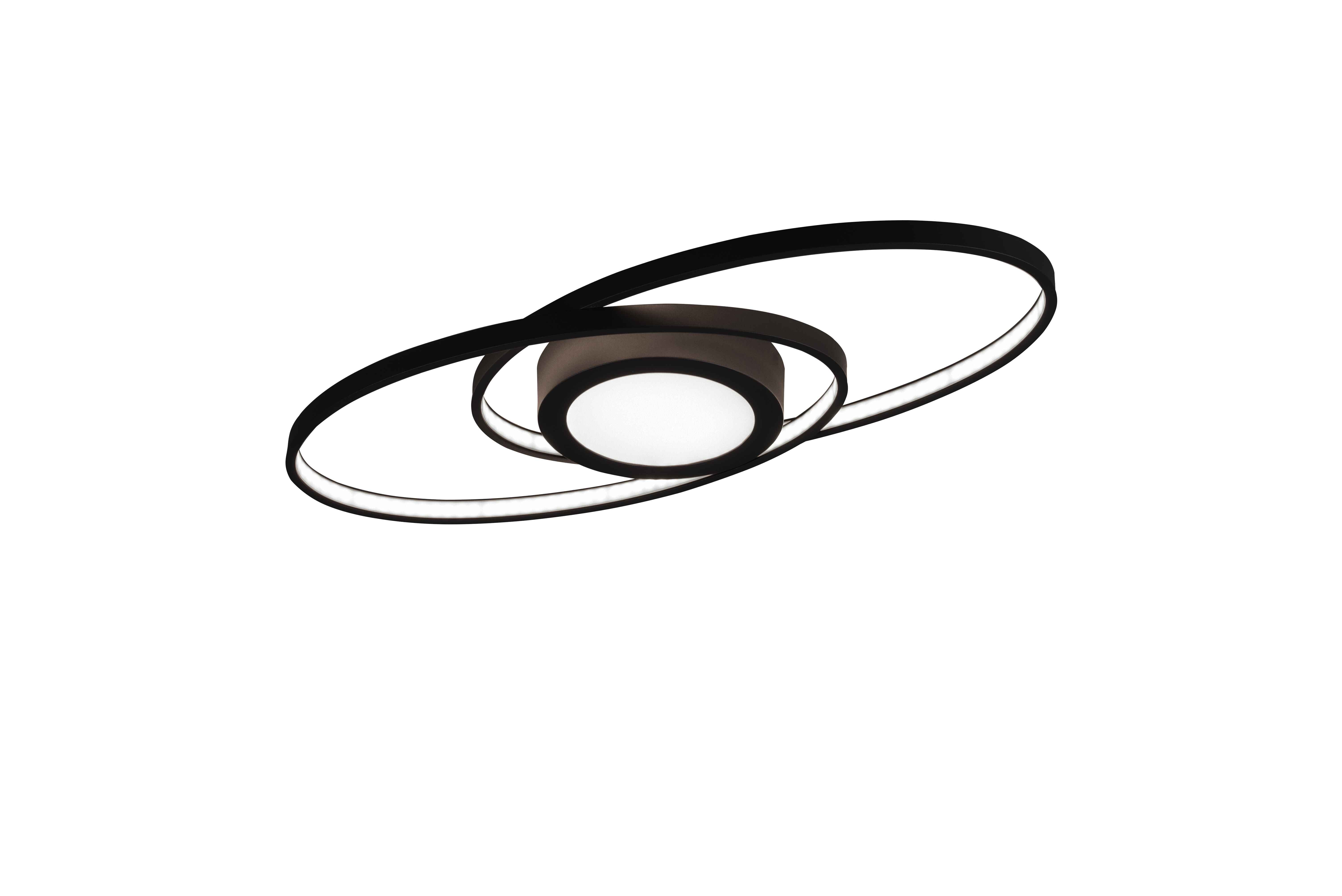 Lampa sufitowa nowoczesna wbudowany LED GALAXY antracyt RL R62991142
