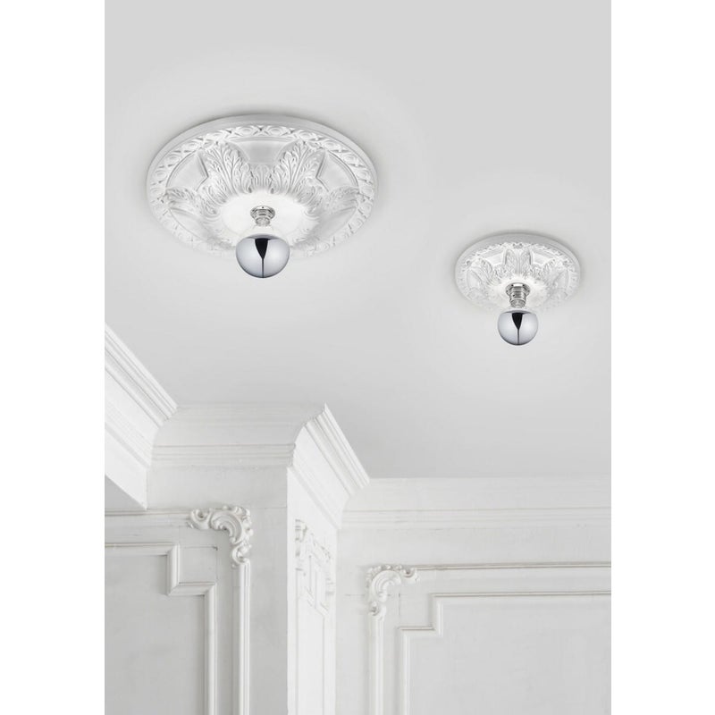 Lampa sufitowa LILLY biała 1xE27x40W ceramika / gips wym:6x30x30cm IP20 Trio