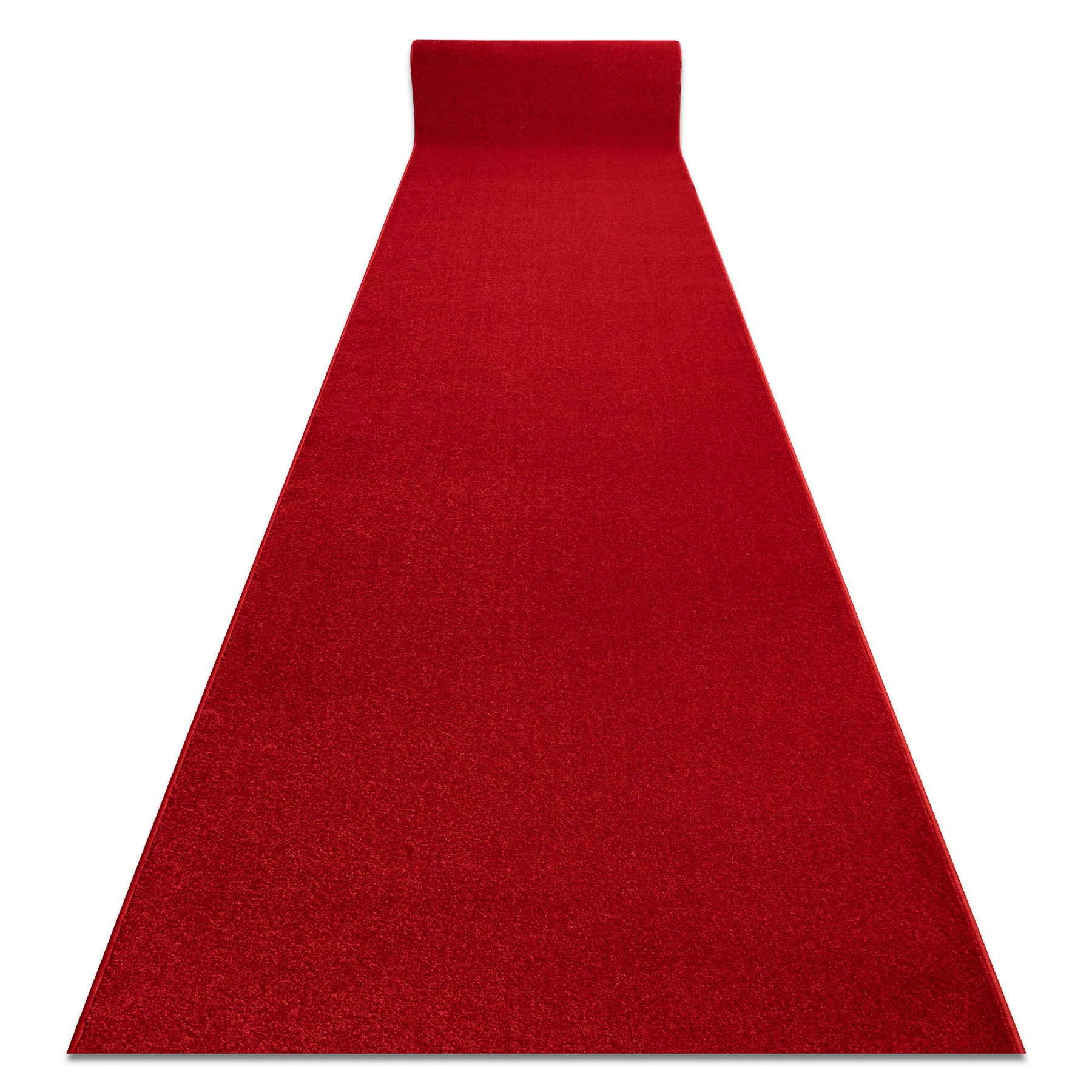 Chodnik KARMEL Gładki karmin / czerwony 150 cm 150x710 cm