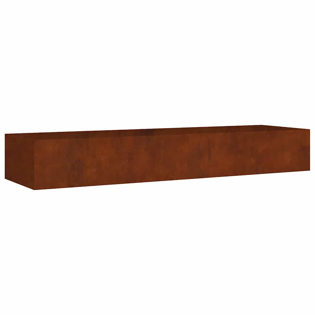 Podwyższona Donica Ogrodowa Corten 280x80x40 cm Rdzawa na Kwiaty na Zioła