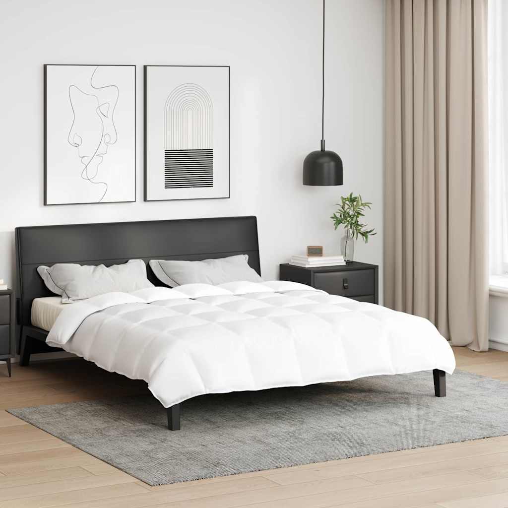 Kołdra Biały 240 x 220 cm Pióra vidaXL