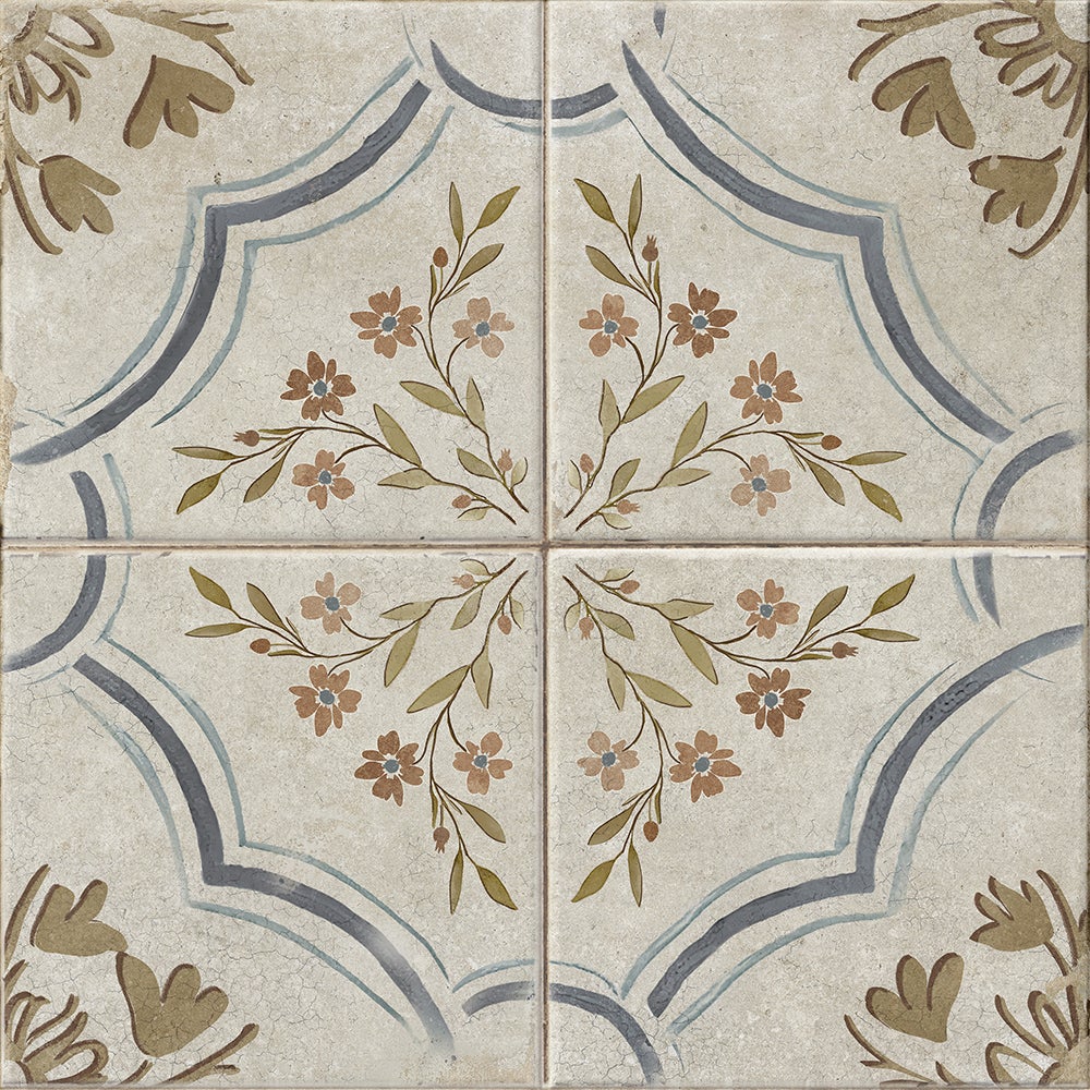 Gres szkliwiony LAVRI multicolour mat patchwork 42x42 gat. I Cersanit