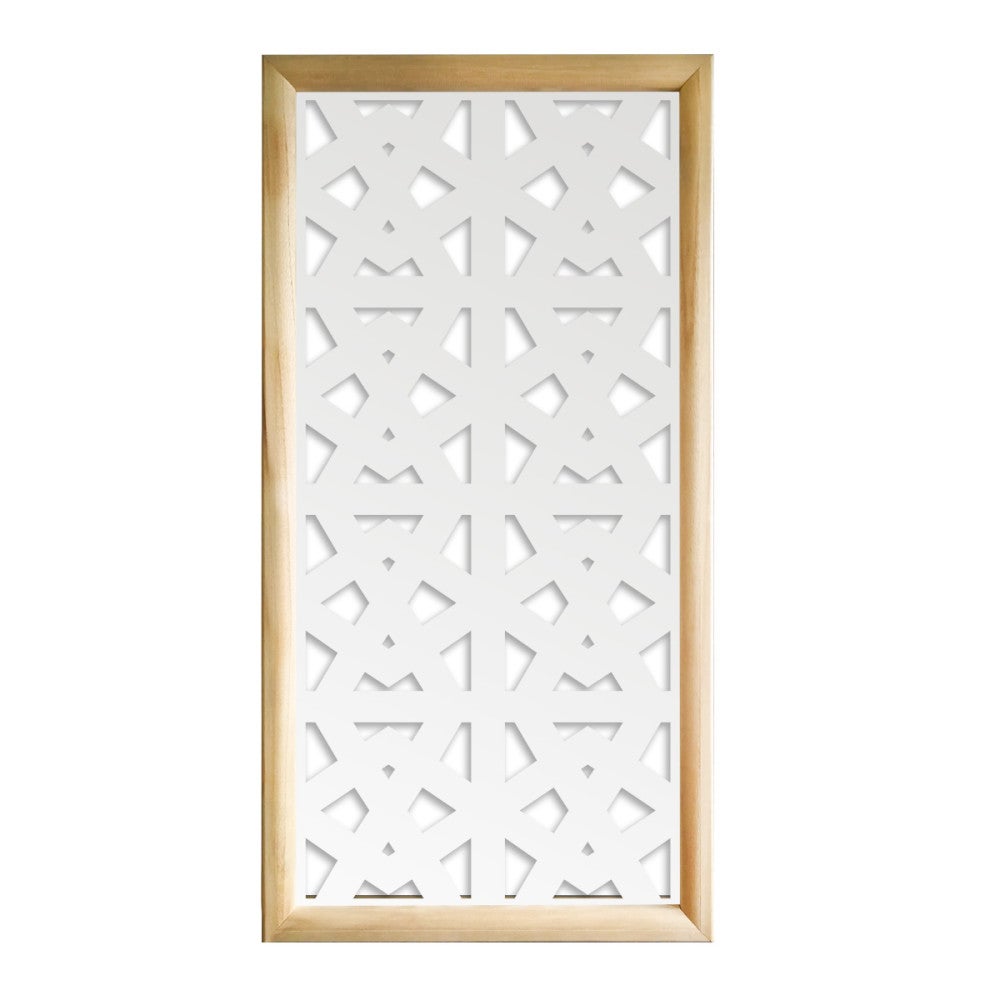 BALUSTRADY - Moduły dekoracyjne prostokątne z drewna i PCV - Rozmiar 73x148 cm - Grubość 64 mm - Kolor wewnętrzny BIAŁY