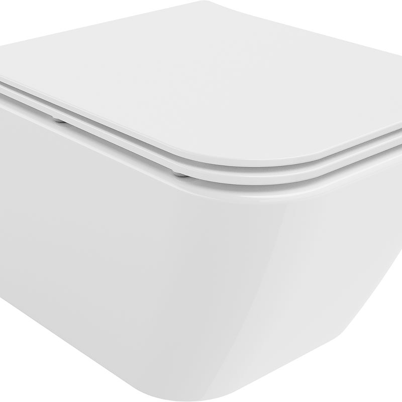 Mexen Madox miska wc Rimless z deską wolnoopadającą slim, duroplast, biała połysk - 30154000