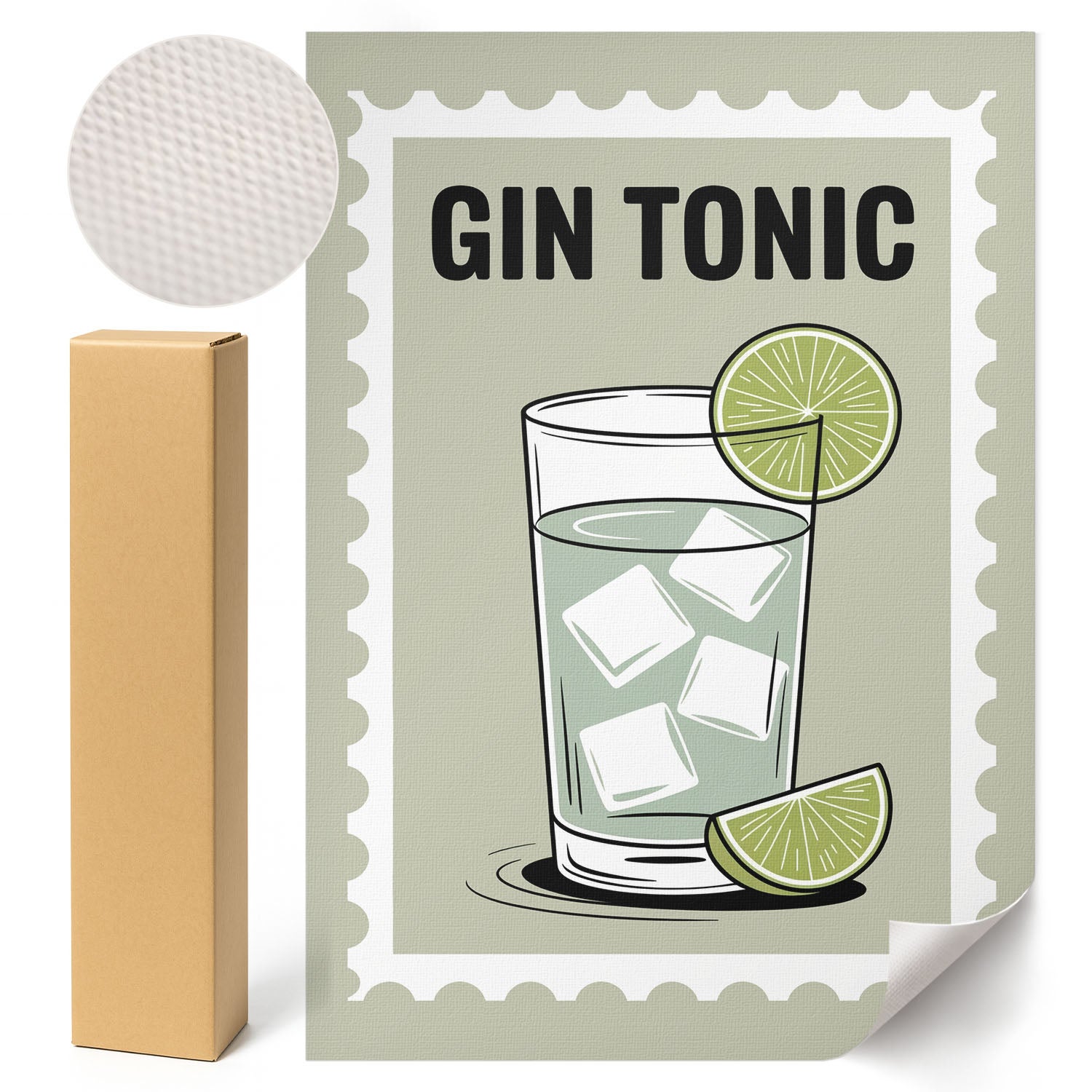 Popkulturowy Plakat Gin Tonic - Mono Atelier 42x59,4 cm ArtPrintCave