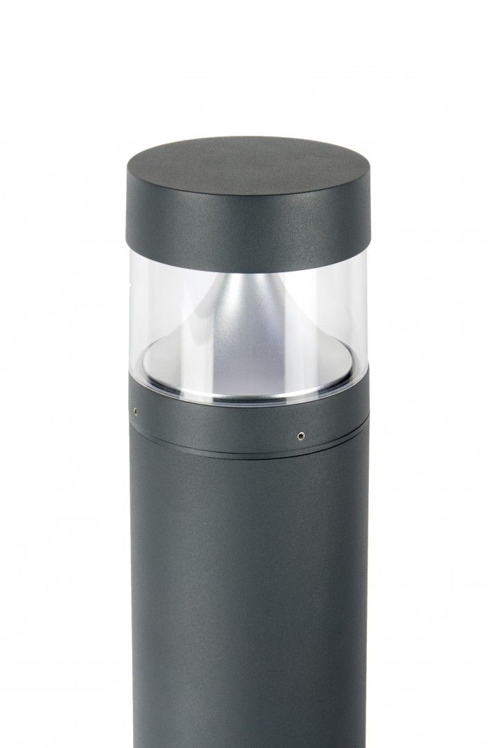 Lampa stojąca słupek ogrodowy 98 cm / średnica 16 cm LED 23W ciemno-szary IP65 SU-MA BRL-980
