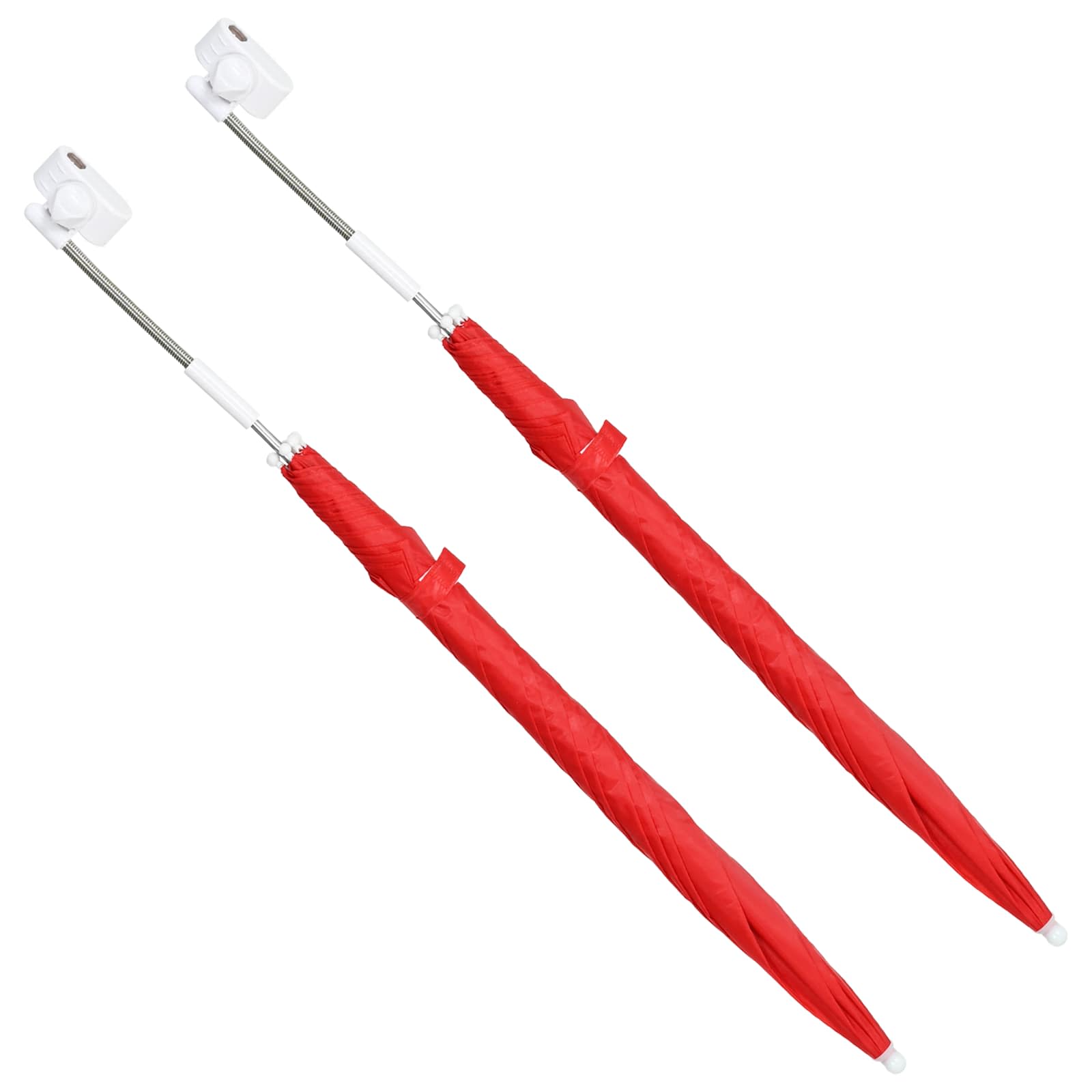 Parasol z Klamrą 2 pcs Czerwony ceglasty Ø 105 x 86 cm vidaXL