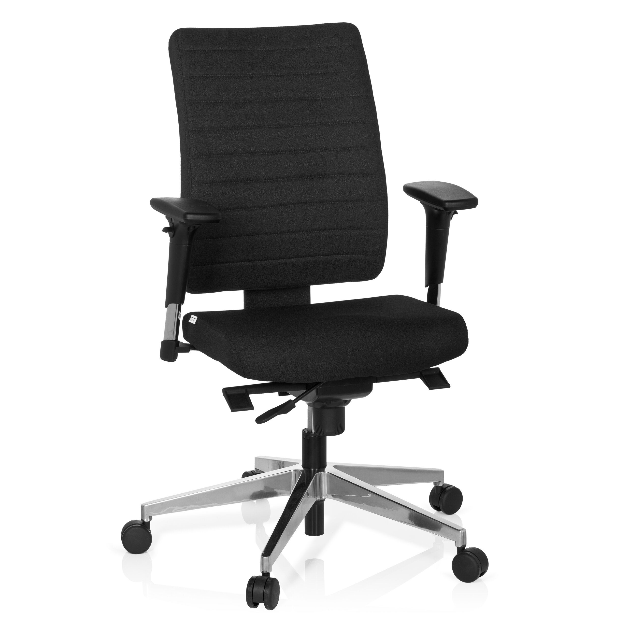 Krzesło biurowe / krzesło obrotowe PRO-TEC 350 tkanina czarna hjh OFFICE