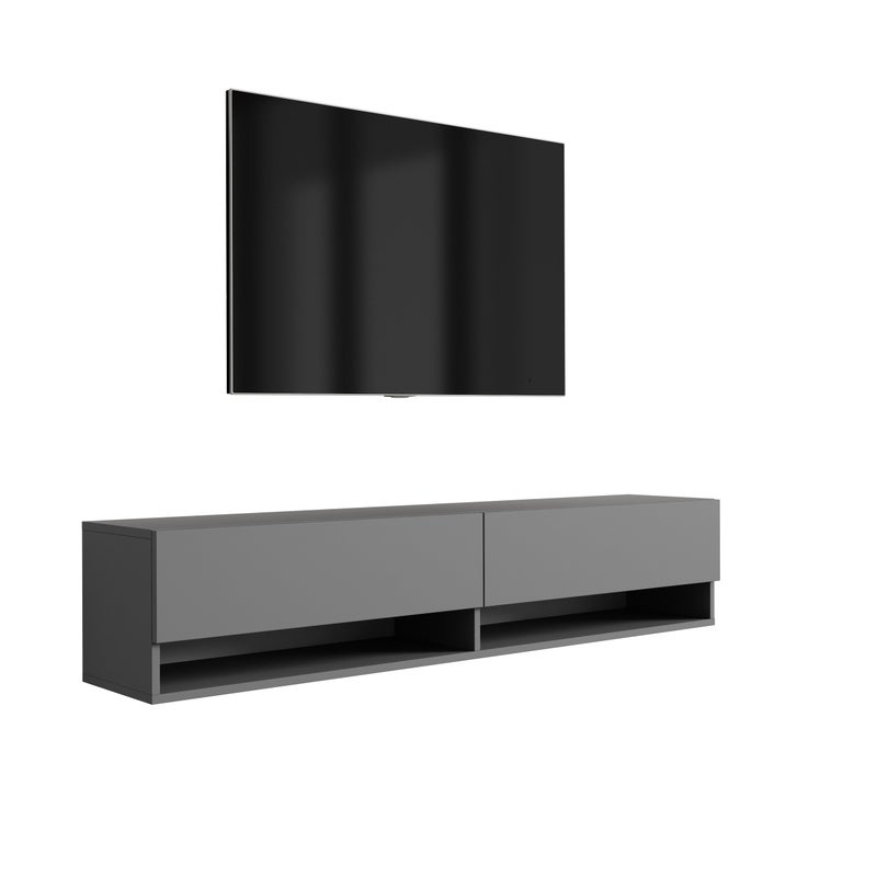 Szafka pod telewizor 170 cm Antracyt, 170 × 32 × 34 cm