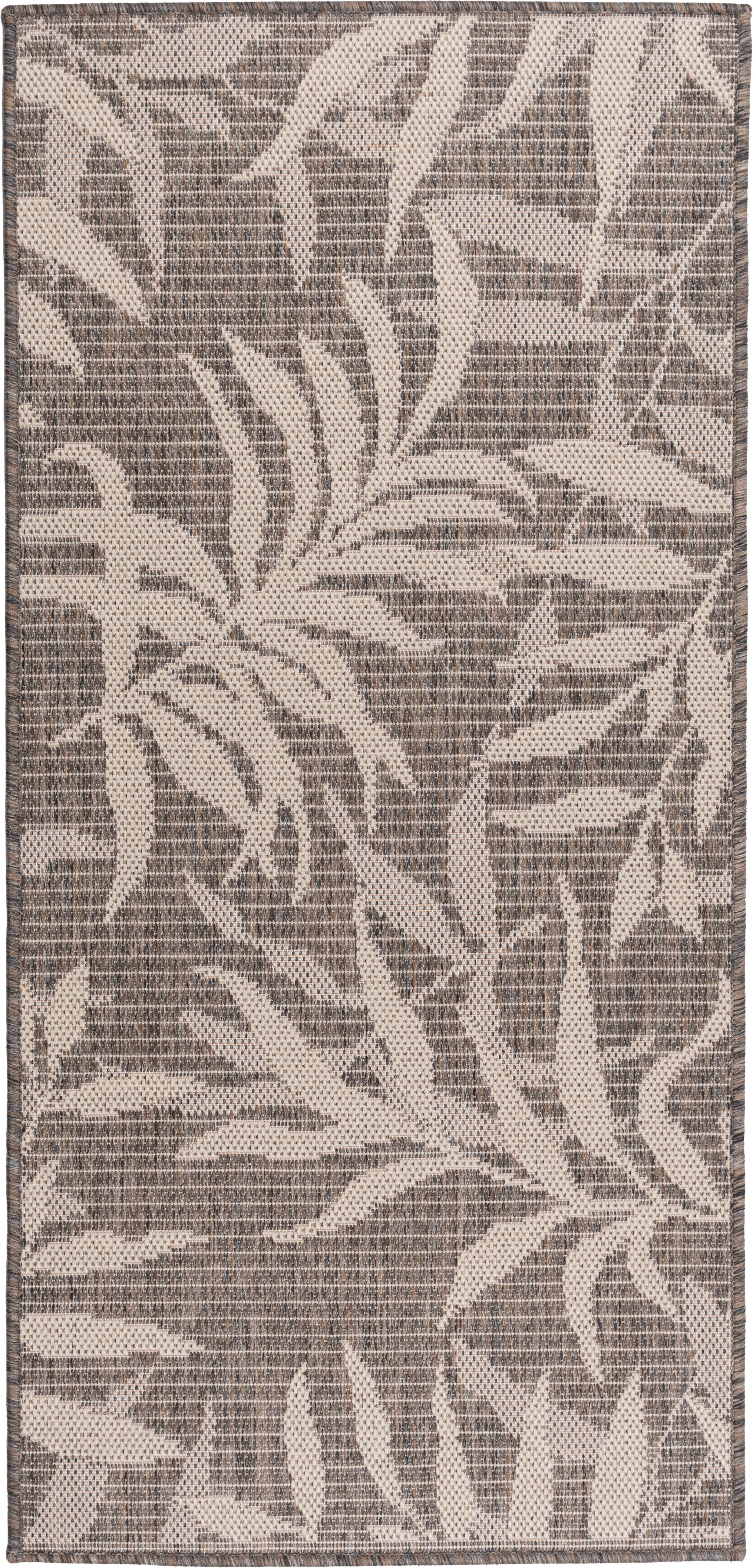 Dywan Zewnętrzny Multidecor Express In 67 x 140 cm liście szaro-beżowy 1 szt.