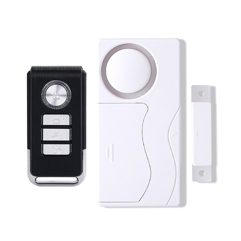 Alarm Czujnika Okna/Drzwi, Bezprzewodowy Pilot Zdalnego Sterowania Magnetyczny Alarm Antykradzieżowy Instalacja DIY do Domu Mieszkania Przedsięwzięć