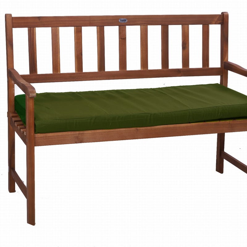 Poduszka ogrodowa na ławkę 160x60x7cm poduszka na meble ogrodowe zielona, poduszka na balkon taras, poducha ogrodowa na ławkę