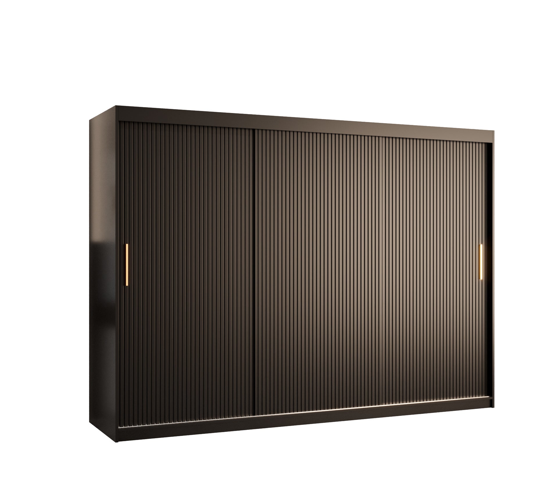 Szafa przesuwna garderoba RIFLO SLIM 1 250 x 62 x 200 cm Czarny - Abiks Meble