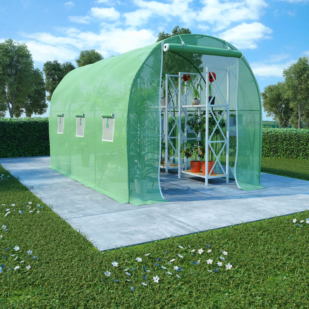 Szklarnia ogrodowa, 6,86 m², 3,43 x 2 x 2 m vidaXL