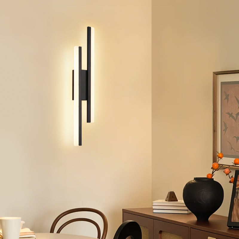 Kinkiet LED miękkie światło 50CM 12W 1450lm 3000K czarny Salon Sypialnia nowoczesna dekoracja Lovhaus