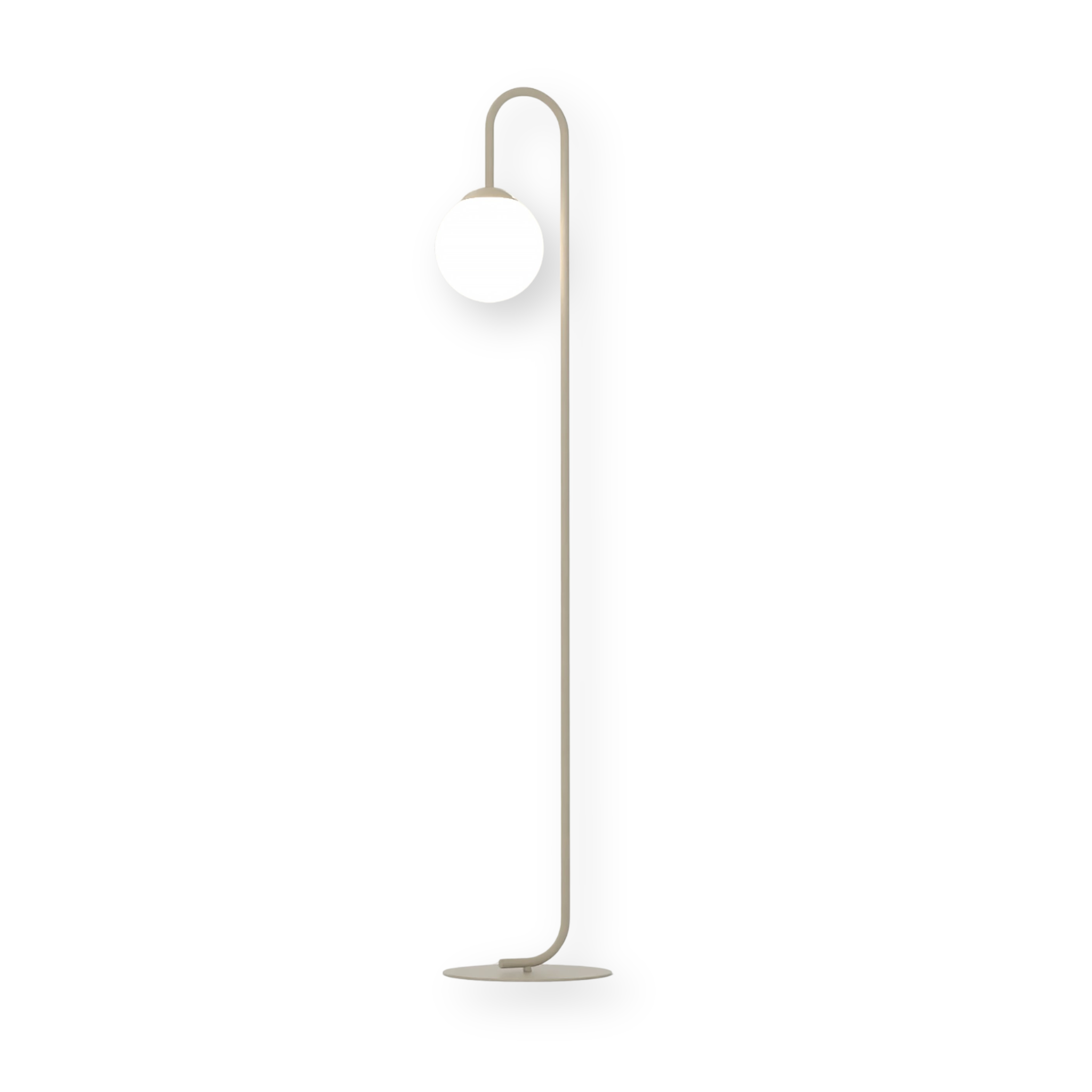 Lampa stojąca nowoczesna FLOR beżowa 1xE14x10W metal wym:150x29x29cm IP20 Emibig