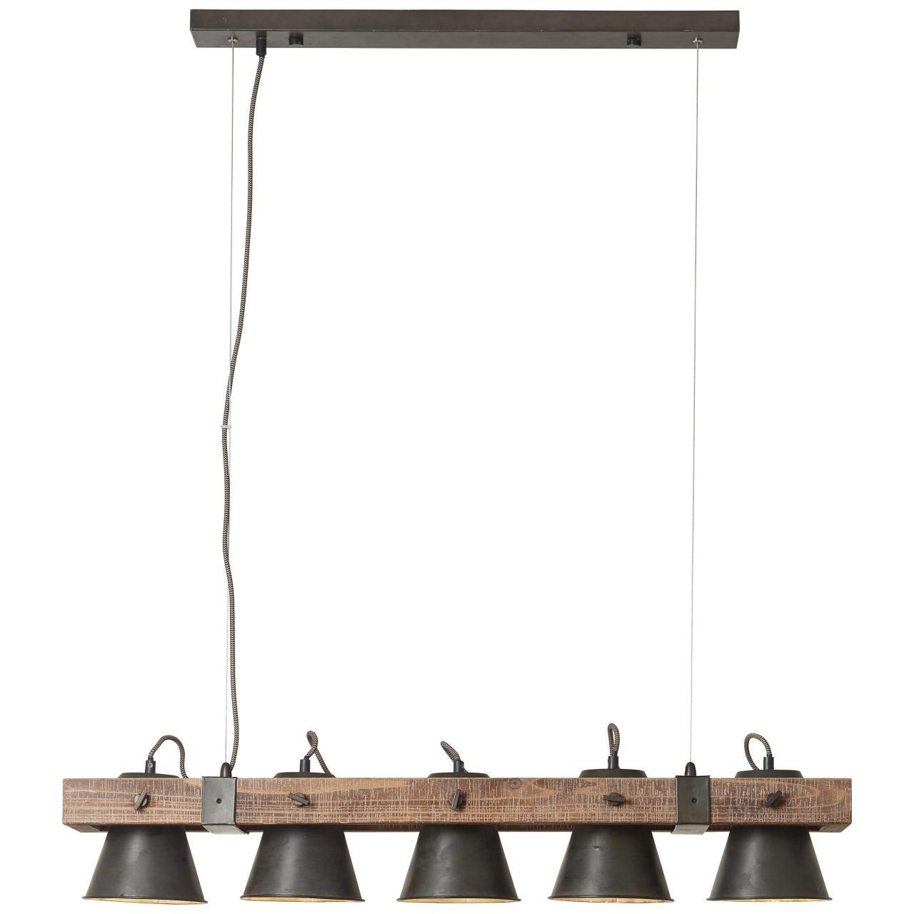 Brilliant Dalida LED lampa sufitowa 71cm czarna, metal/plastik, 1x 55W LED zintegrowana, (strumień świetlny: 7000lm, barwa światła: 3000-6500K)