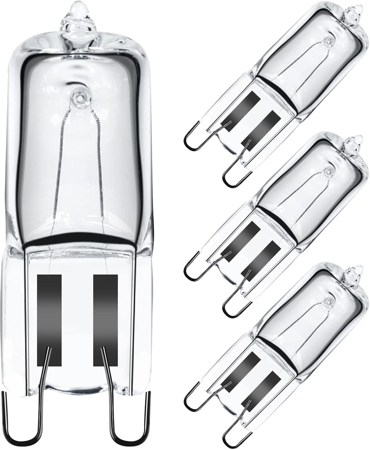 Żarówka halogenowa G9 do piekarnika 40 W 230 V, żarówka G9 do piekarnika z tolerancją 300°C, opakowanie 4 szt.
