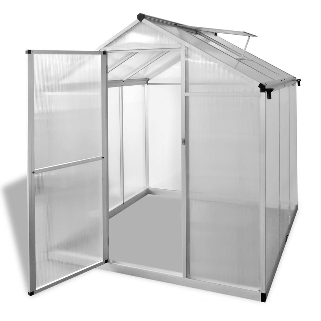 Szklarnia, wzmocnione aluminium, 3,46 m² vidaXL