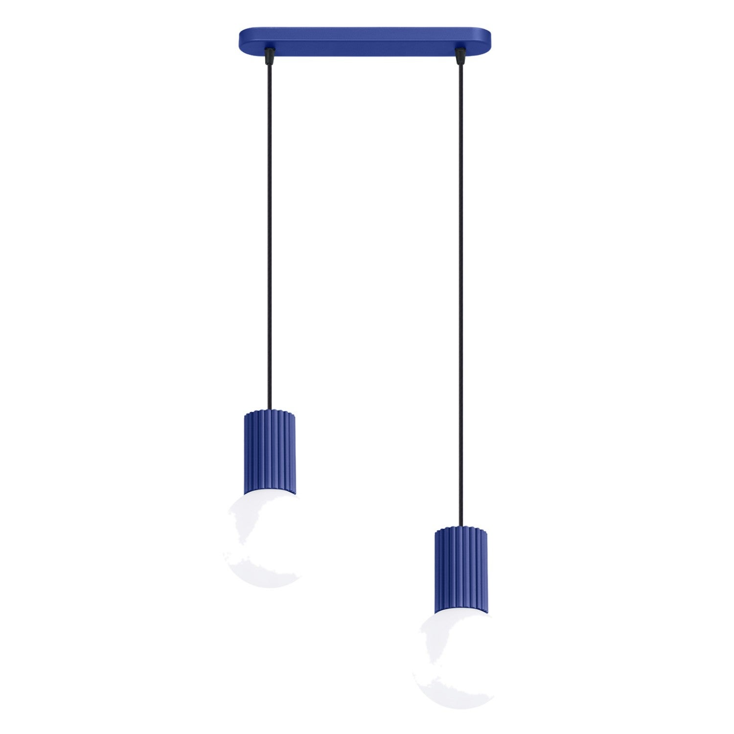 Sollux Halo Lampa sufitowa wisząca barowa Ultramaryna 2x G9