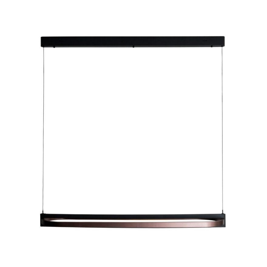Lampa nowoczesna owalna z listwą SINGAPUR LED 80W P0553 Maxlight