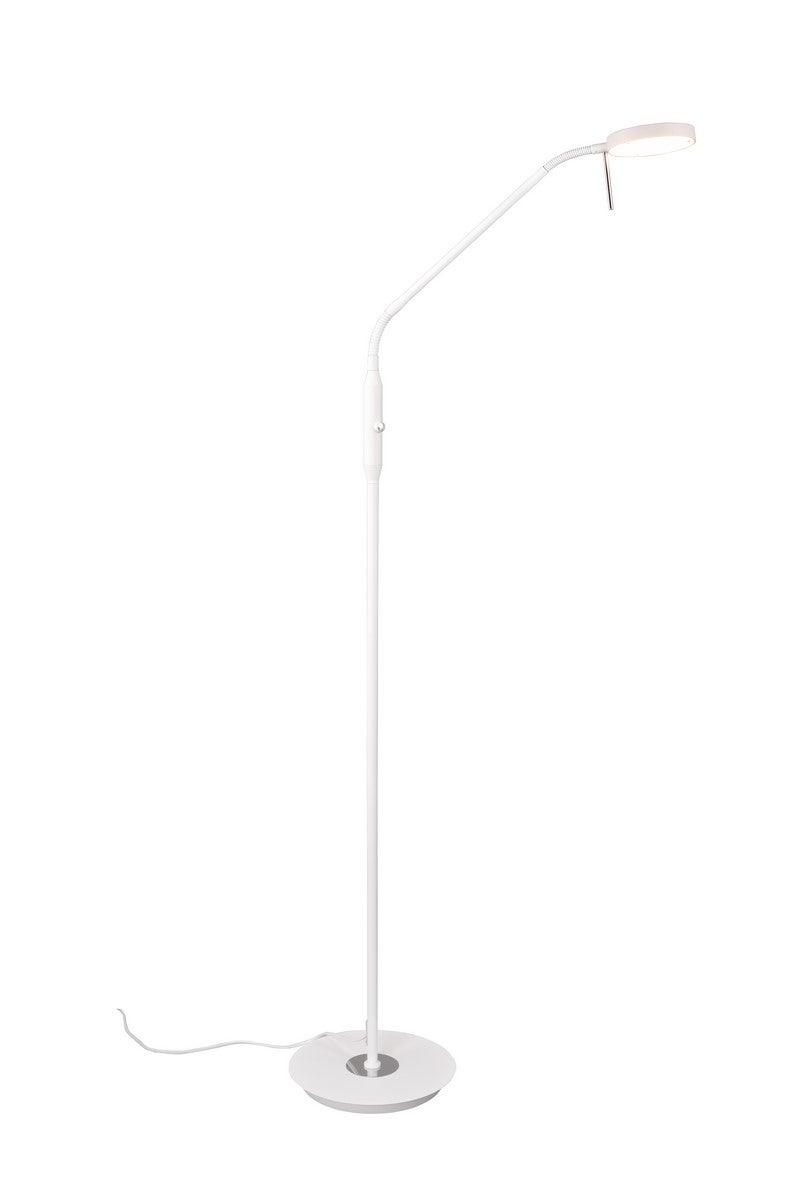 Lampa stojąca podłogowa nowoczesna biała kierunkowy reflektorek LED 12W NEMIO Trio