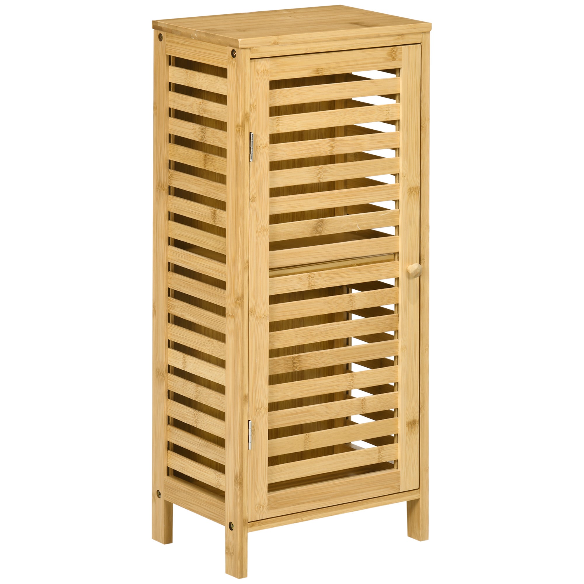 Szafka łazienkowa 30 x 19,9 x 70 cm, z miejscem do przechowywania, z regulowanymi półkami, w wykończeniu naturalnego drewna