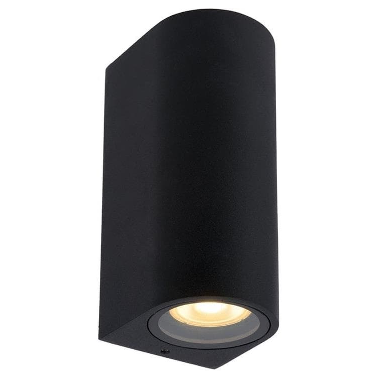 Kinkiet zewnętrzny ZARO czarny 2xGU10x35W wym:16x8x9cm IP44 Lucide