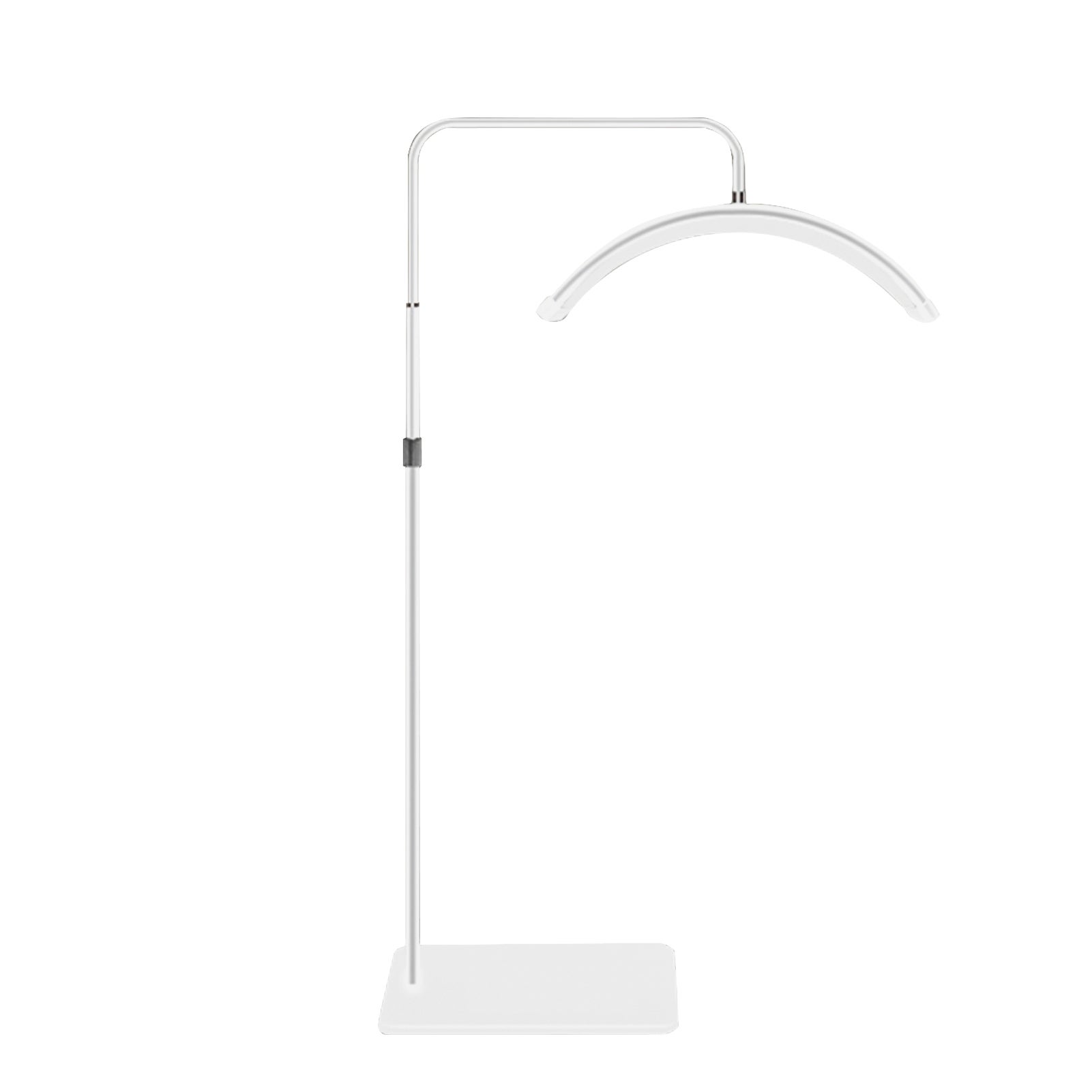 Dodatkowa lampa podłogowa w kształcie półksiężyca, z dwoma temperaturami barwowymi (3200 K–5600 K), lampa LED do nagrań wideo, z regulowaną wysokością