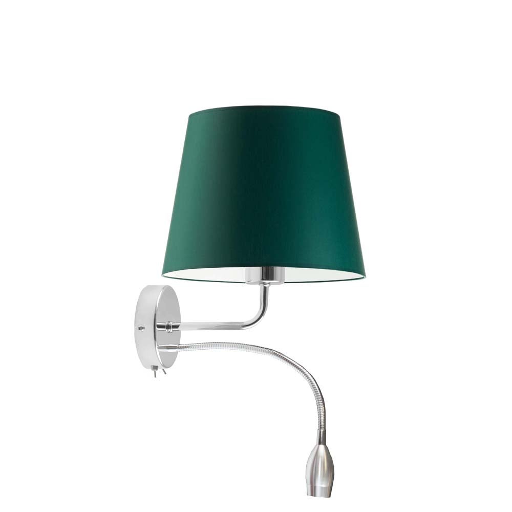 Kinkiet LED lampa ścienna lampa na ścianę z abażurem stożek BLUES