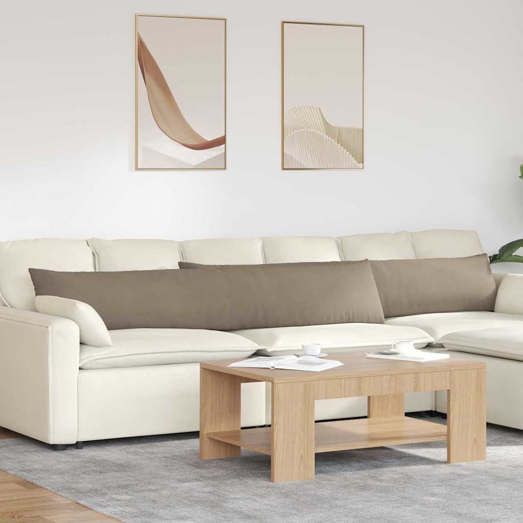 Poduszki na sofę 2 pcs Ciemnoszary 200 x 40 cm tkanina vidaXL