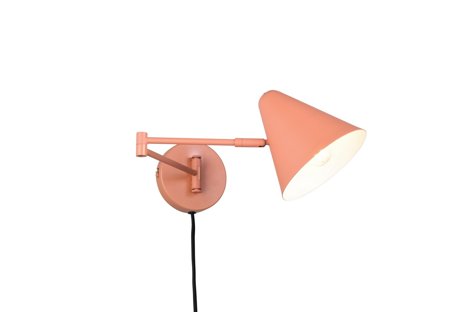 Kinkiet z włącznikiem COSIMA morelowy 1xE14x10W metal wym:16x54x15cm IP20 Trio