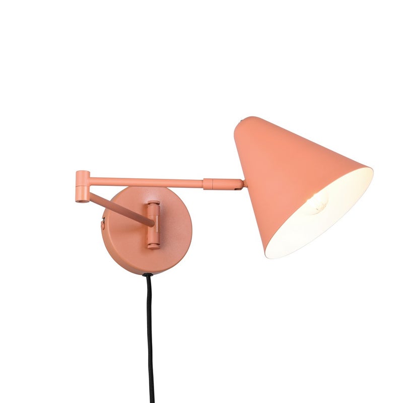 Kinkiet z włącznikiem COSIMA morelowy 1xE14x10W metal wym:16x54x15cm IP20 Trio