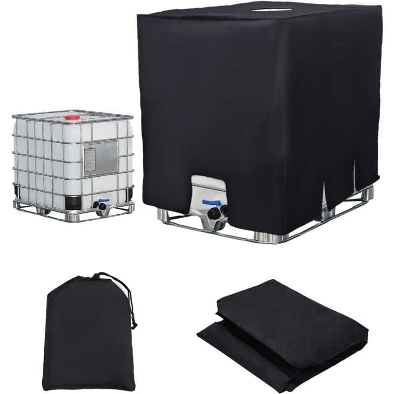 Pokrowiec ochronny na zbiornik IBC 1000L - Anty-UV, Anty-kurzowy, Osłona zbiornika, Ochrona czarna