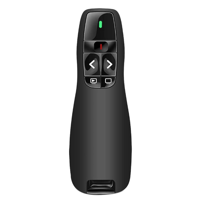 Ergonomiczny pilot zdalnego sterowania do komputera PowerPoint, kliker do prezentacji USB 2,4 GHz, pilot zdalnego sterowania, wskaźnik do programu Pow