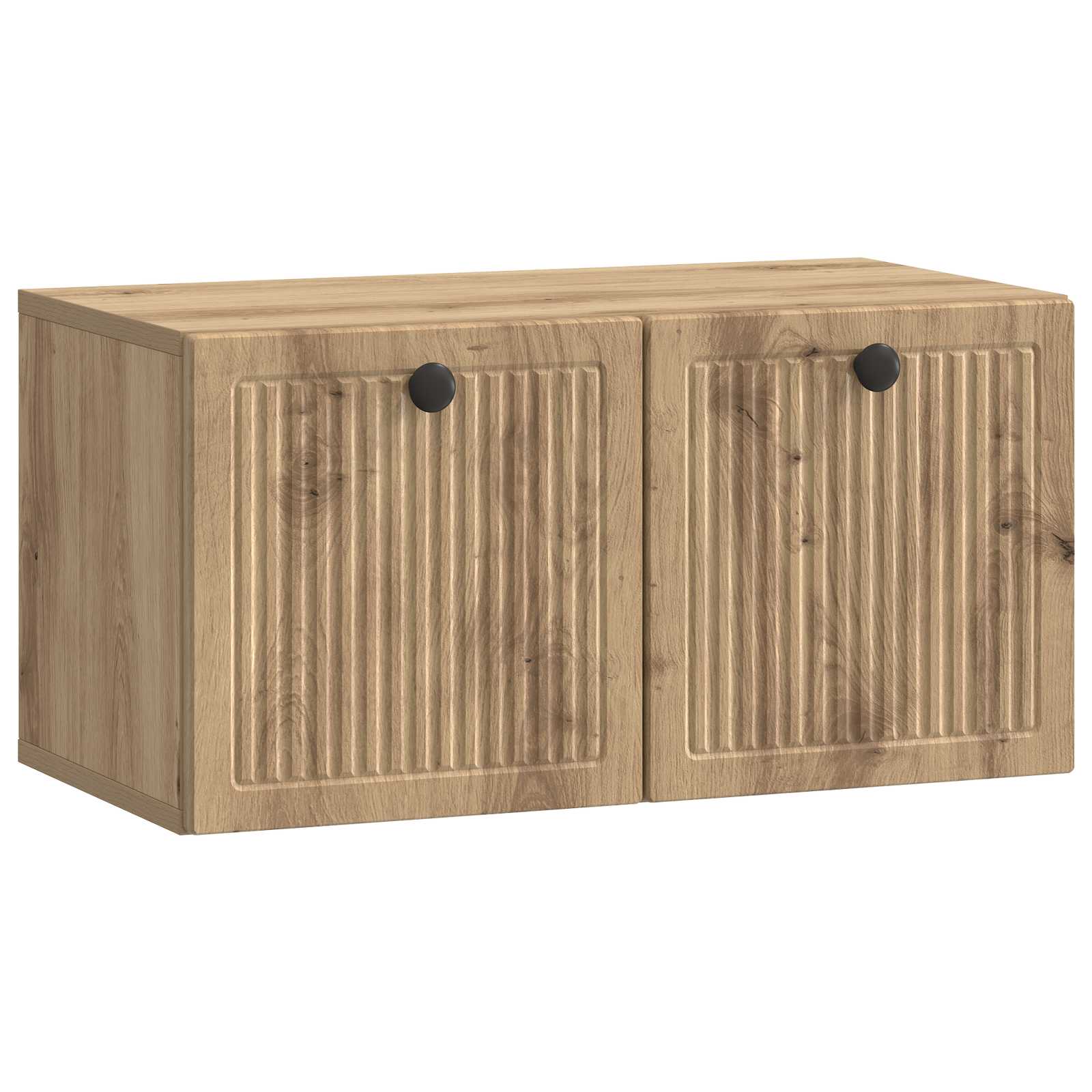 Szafka RTV montowana na ścianie 59,5 x 31 x 30 cm Dąb artisan