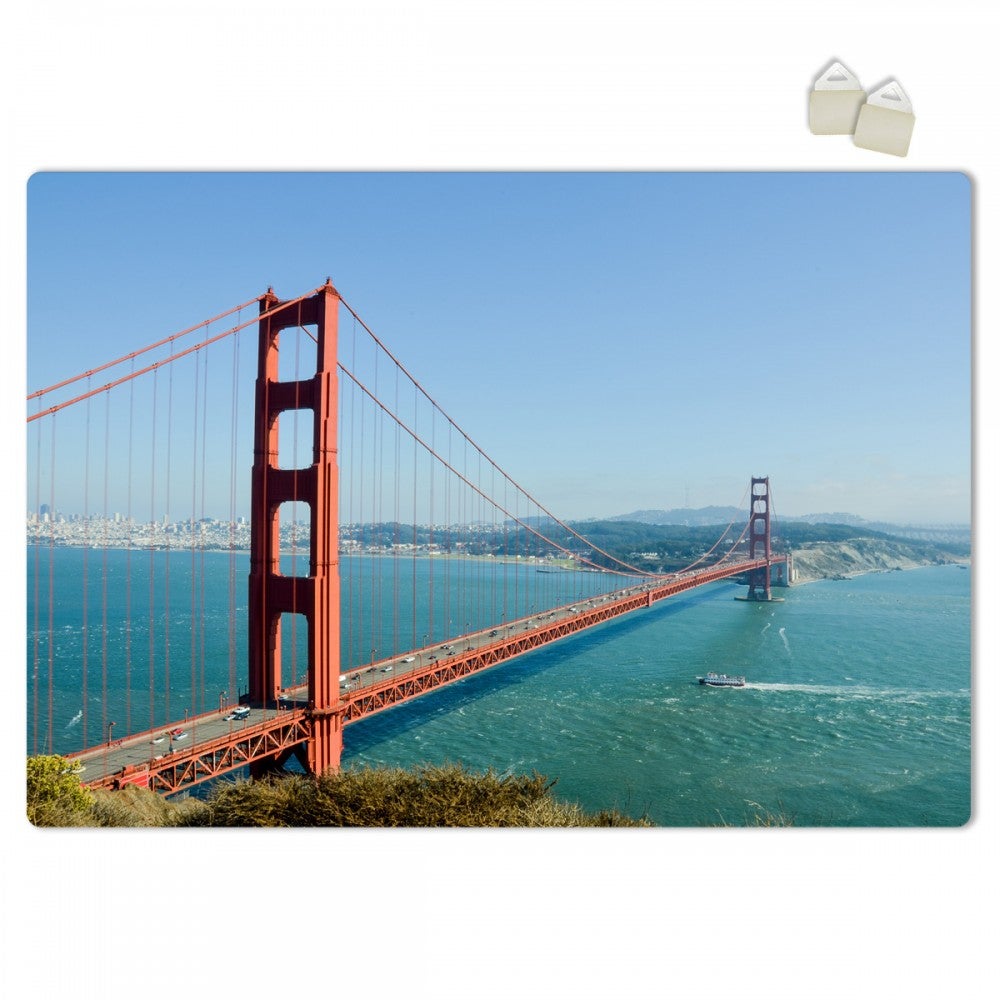 MOST GOLDEN GATE - PLAKAT Forex z ekspandowanego PVC o grubości 3 mm - 100x70 cm