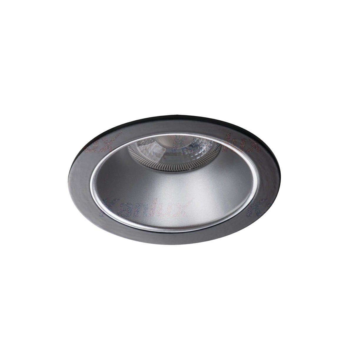 Oprawa sufitowa wpuszczana Glozo czarno-srebrna 1xGX5.3 / GU10x10W okrągła IP20 wym: 8,9 x 8,9 cm aluminium Kanlux