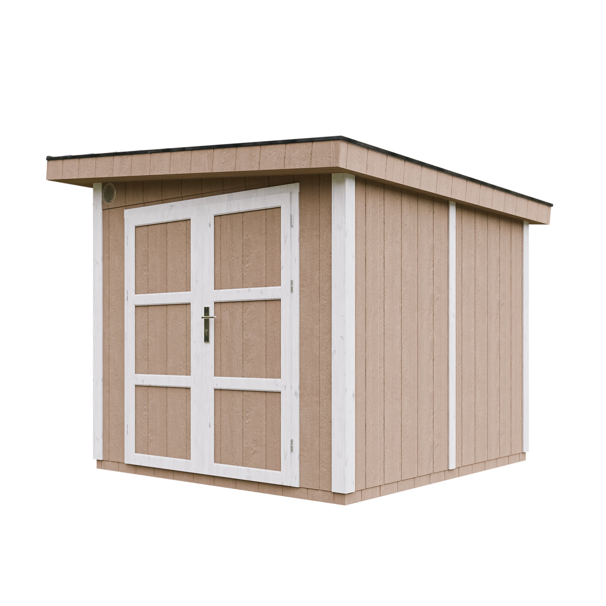 JAKOŚĆ PREMIUM Szopa ogrodowa 5,9 m² - dł. 279 x szer. 293 cm - TIMBELA M903A - TERRA BRĄZ